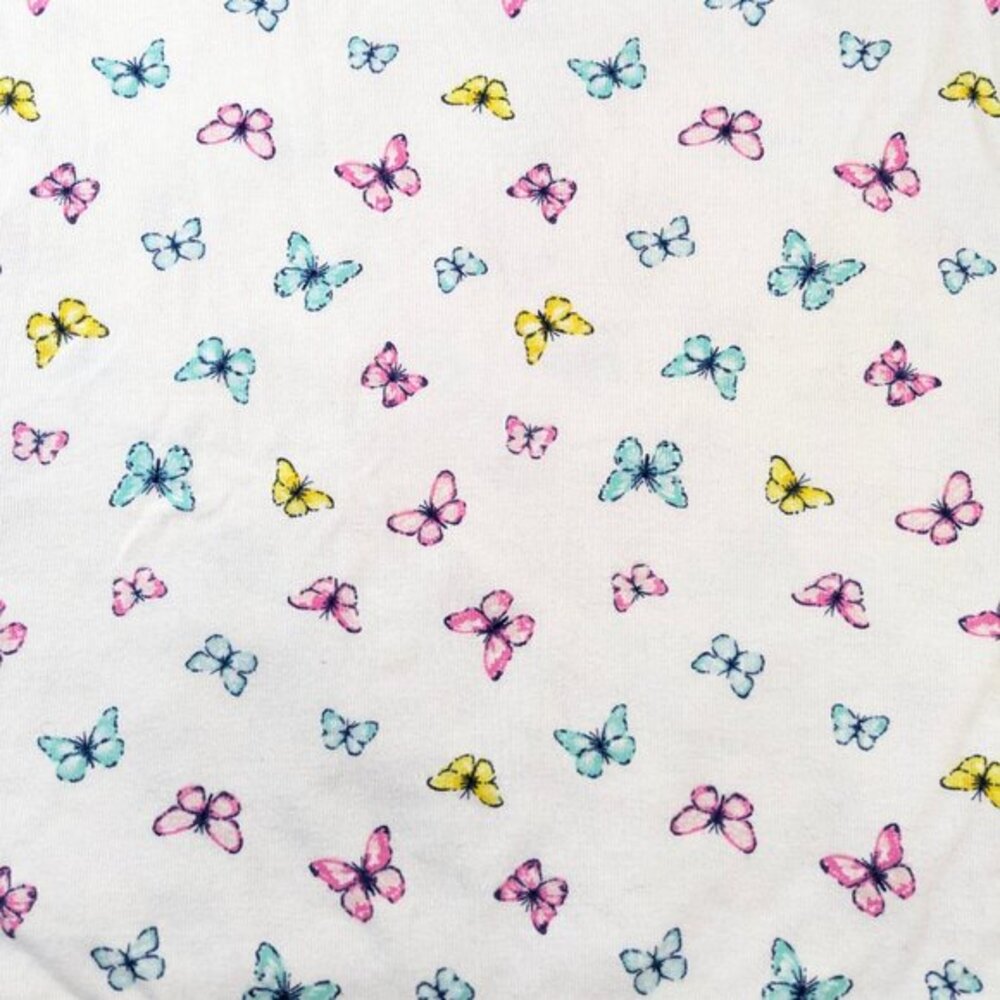 Carter’s Butterfly Baby Blanket Receiving Swaddle jersey‎ pink blue butterflies